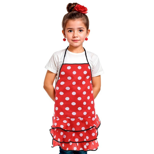 Delantal de Flamenca Rojo infantil