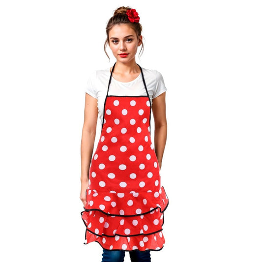 Delantal de Flamenca Rojo