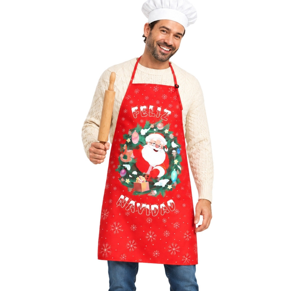 Delantal de Navidad Papá Noel