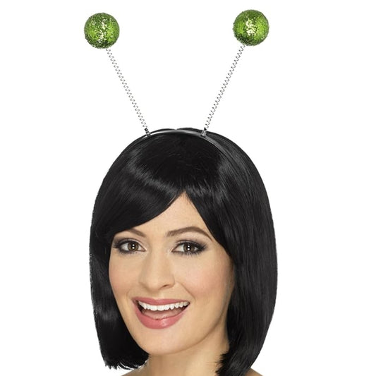 Diadema de Bolas Verdes Purpurina