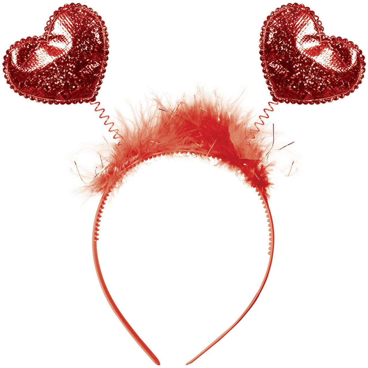 Diadema de Corazones Rojos