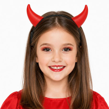 Diadema de Diablesa Roja Luminosa infantil