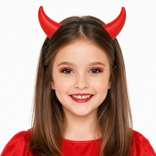 Diadema de Diablesa Roja Luminosa infantil