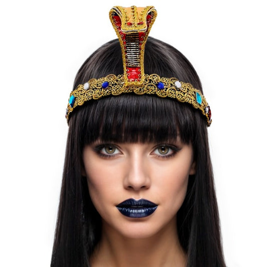 Diadema Egipcia Serpiente Brillante