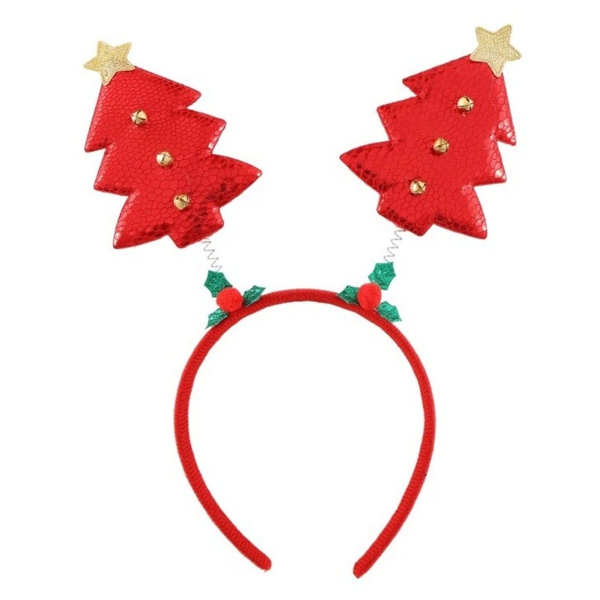 Diadema de Navidad Árboles Rojos
