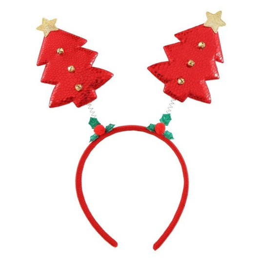 Diadema de Navidad Árboles Rojos