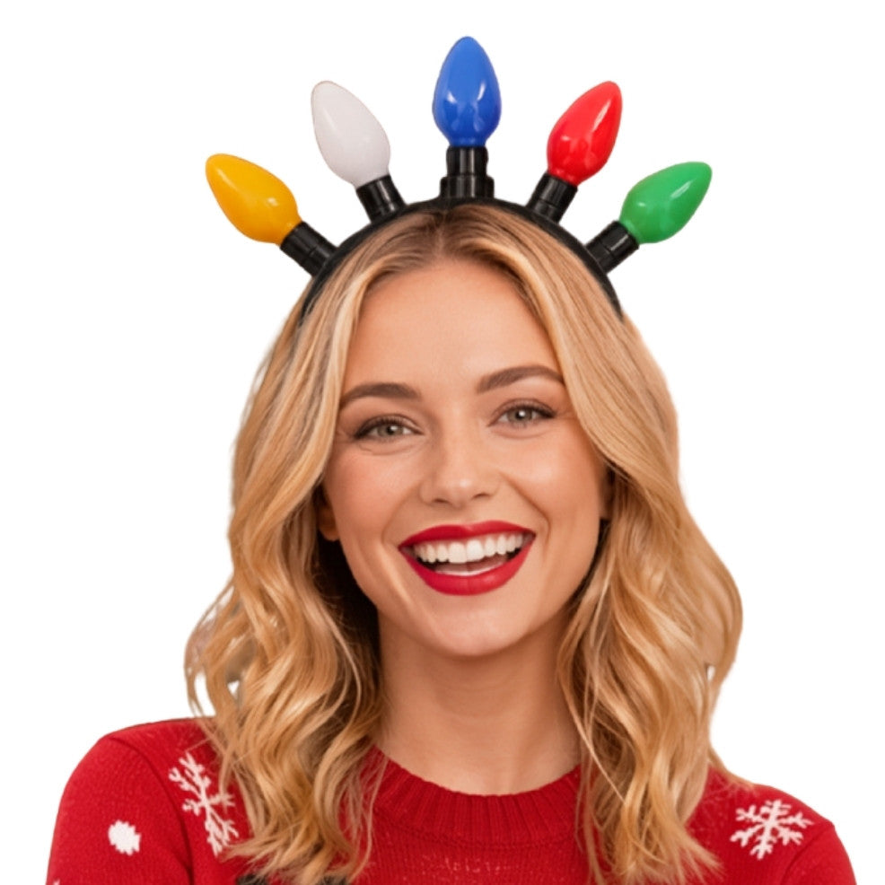 Diadema de Navidad Bombillas Luminosas