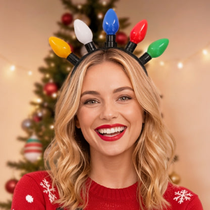 Diadema de Navidad Bombillas Luminosas