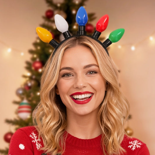 Diadema de Navidad Bombillas Luminosas