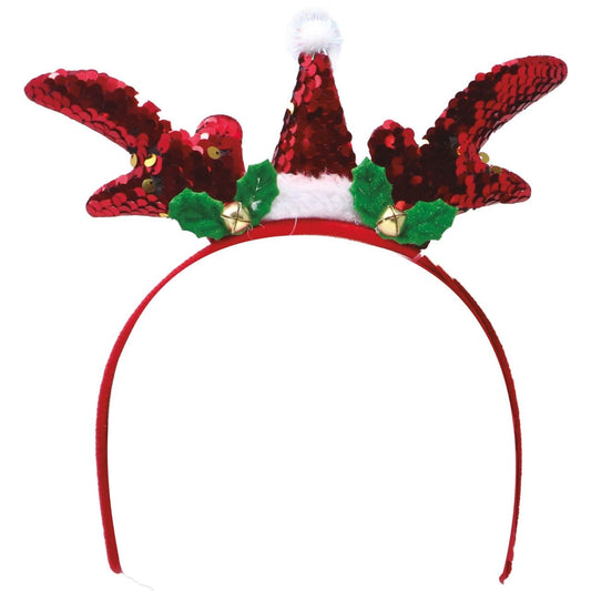 Diadema Navideña Lentejuelas