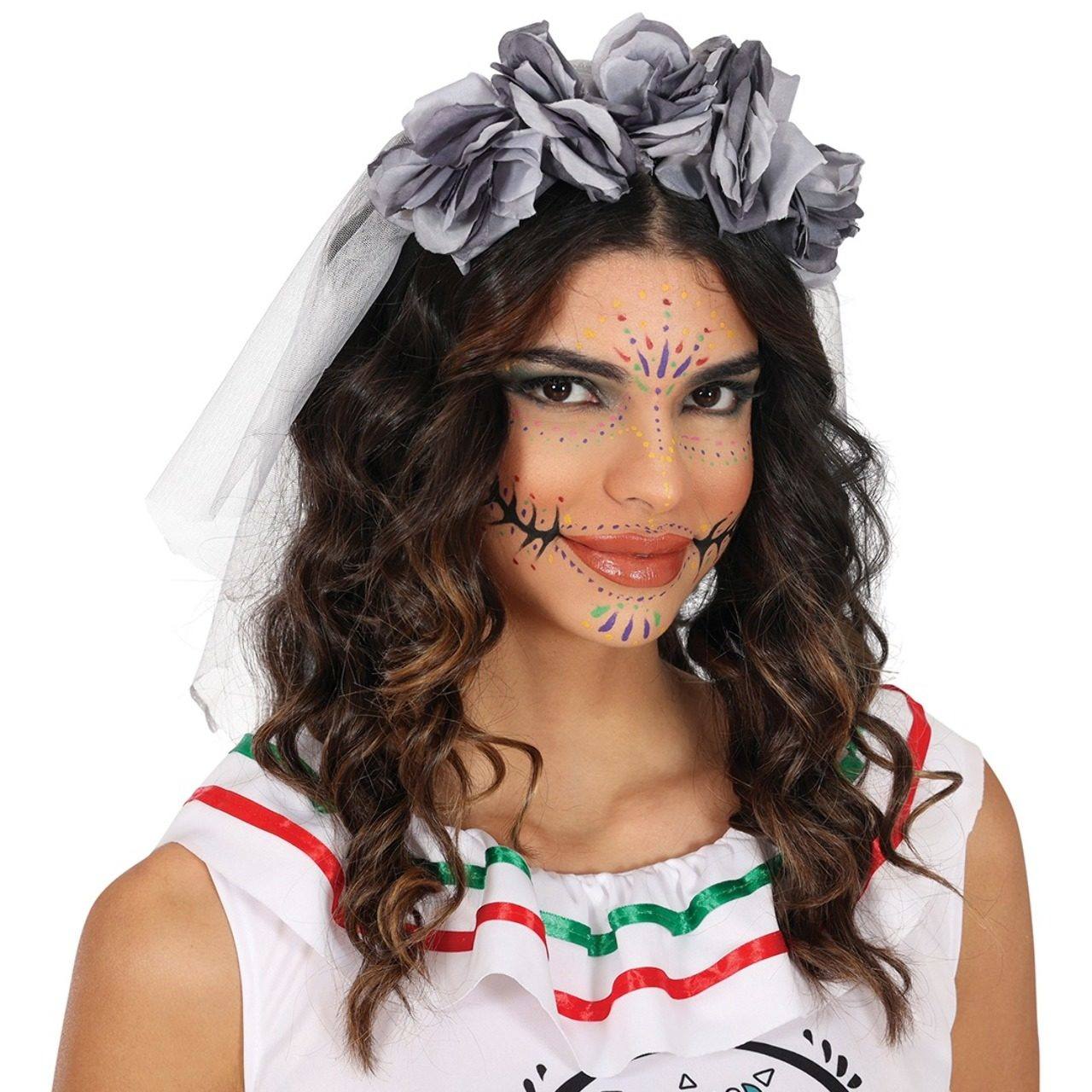 Diadema de Novia Cadáver Gris