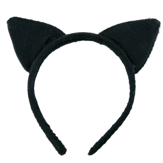 Diadema de Orejas de Gato Negro