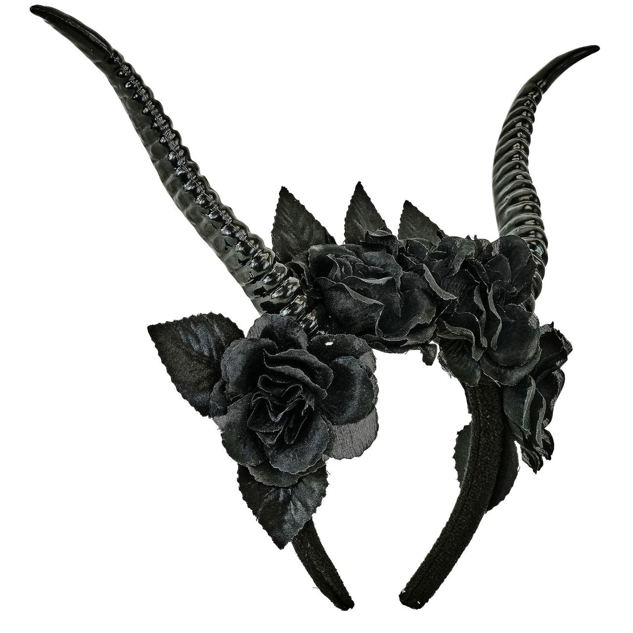 Diadema de Reina Negra Cuernos