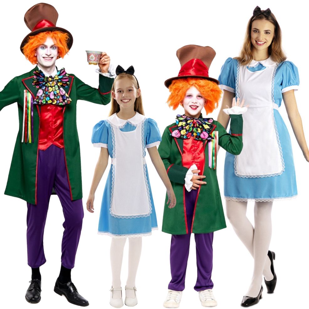 Disfraces en grupo de Alicia y Sombrerero
