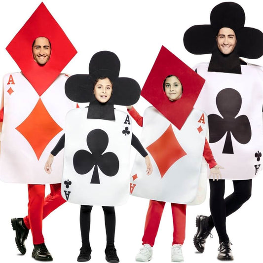 Disfraces en grupo de Cartas Diamantes y Tréboles