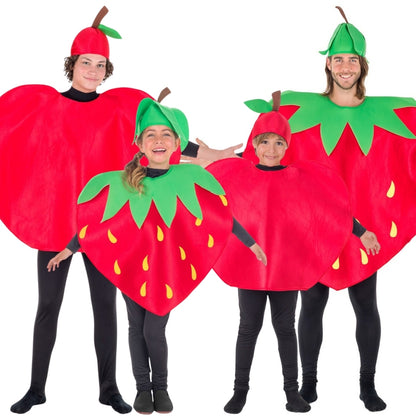 Disfraces en grupo de Frutas Rojas