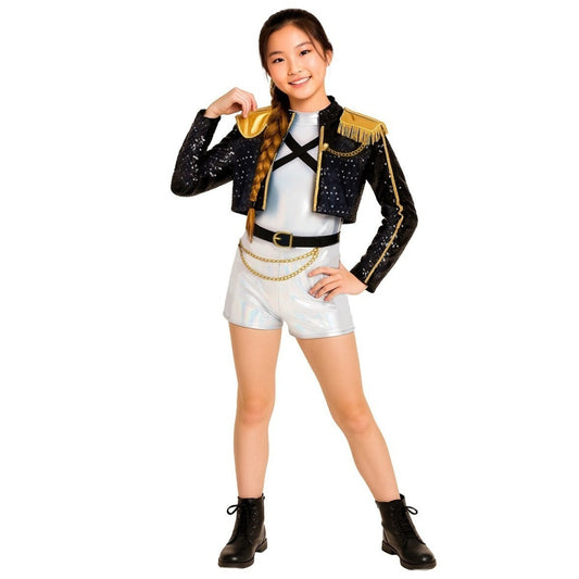 Disfraces en grupo de Guerrera K-Pop Rumi y Jinu