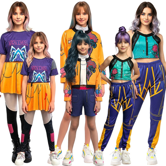 Disfraces en grupo de Guerreras K-Pop Huntrix