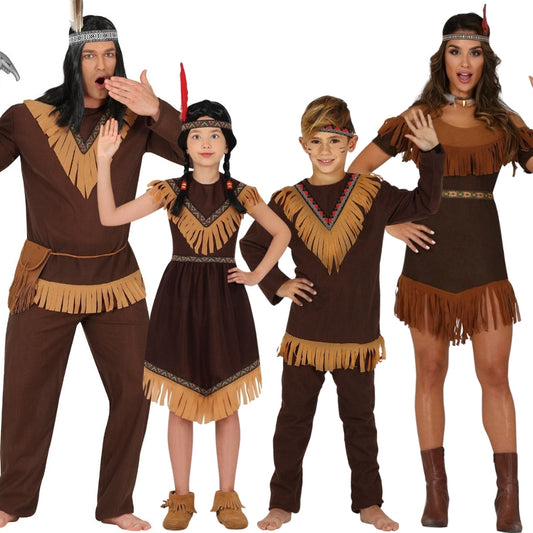 Disfraces en grupo de Indios Hopi