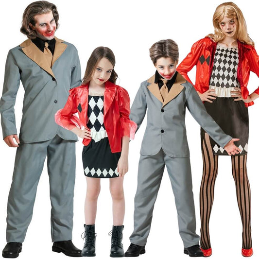 Disfraces en grupo de Joker II y Harley Rombos
