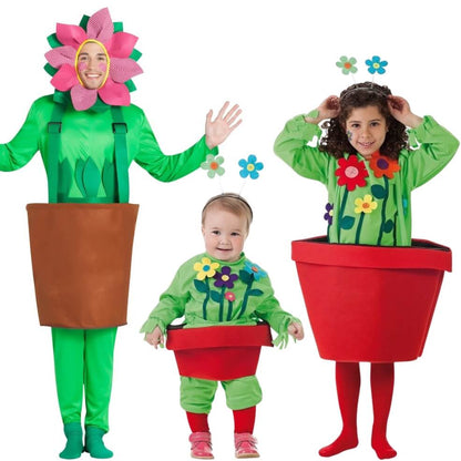 Disfraces en grupo de Macetas con Flor