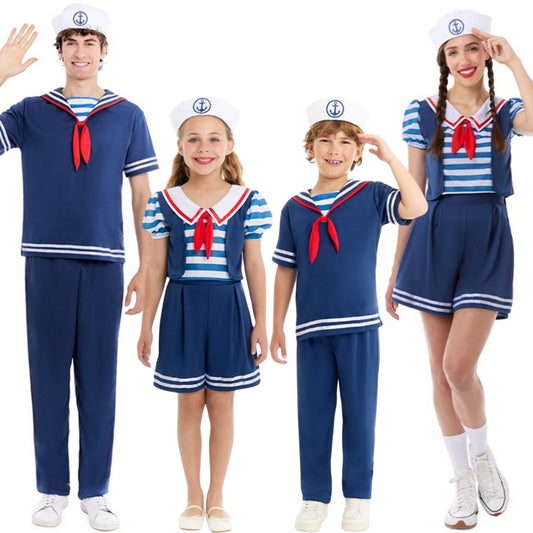 Disfraces en grupo de Marineros Azules