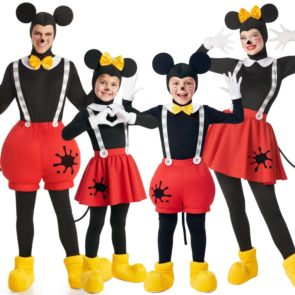 Disfraces en grupo de Ratones Divertidos