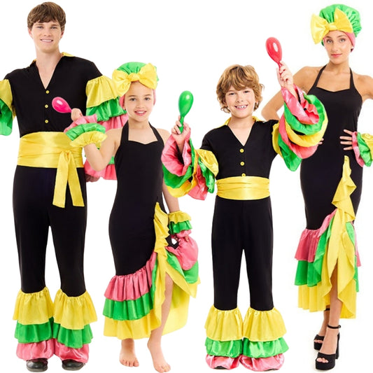 Disfraces en grupo de Rumberos Coloridos