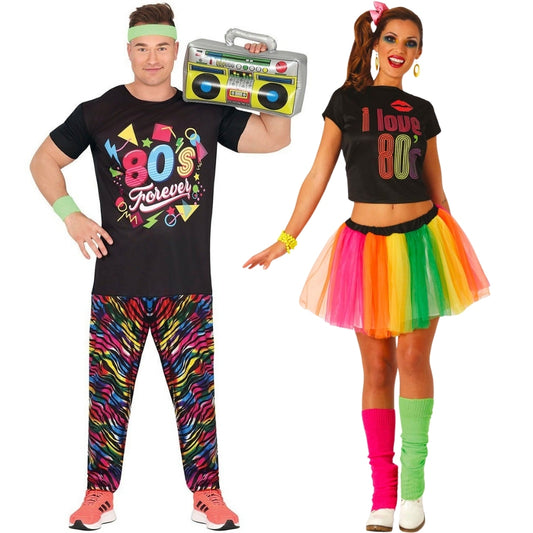 Disfraces en pareja de Años 80