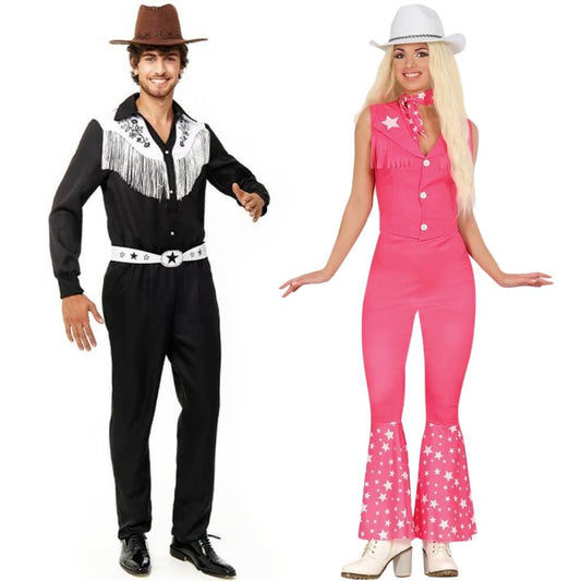 Disfraces en pareja de Barbie y Ken Vaqueros