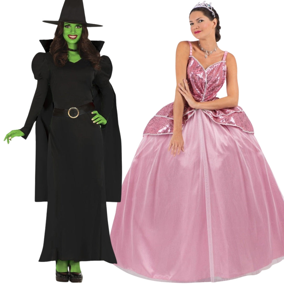 Disfraces en pareja de Bruja Elphaba y Glinda