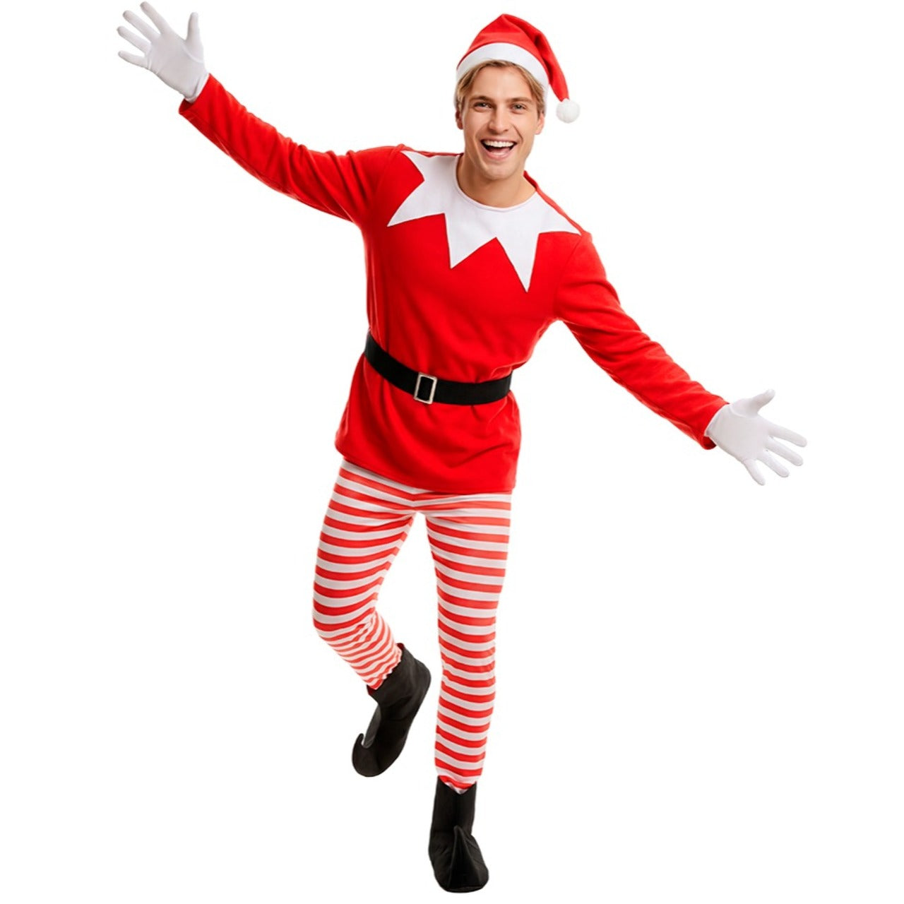Disfraces en pareja de Elfos Divertidos de Navidad