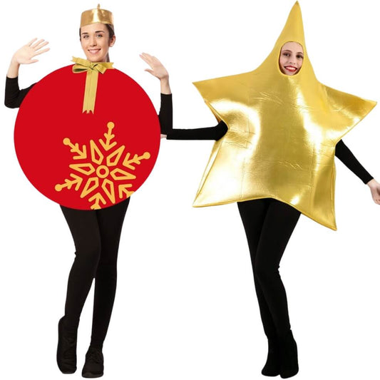Disfraces en pareja de Estrella y Bola de Navidad