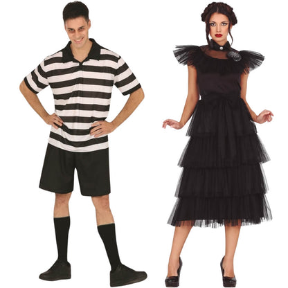 Disfraces en pareja de Familia Siniestra Fiesta