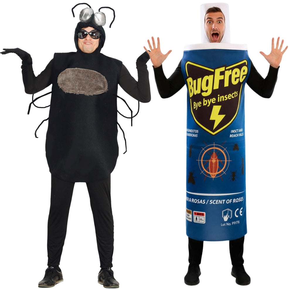 Disfraces en pareja de Insecticida y Mosca