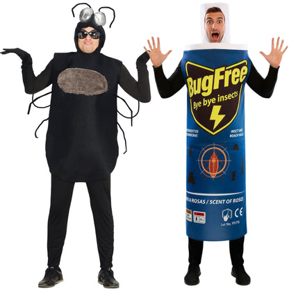 Disfraces en pareja de Insecticida y Mosca
