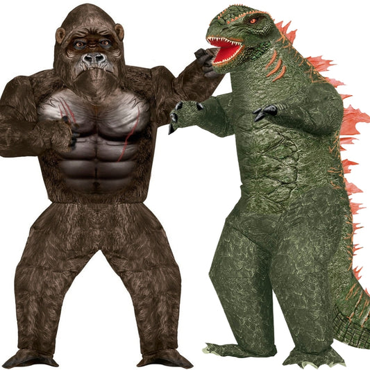 Disfraces en pareja de King Kong y Godzilla