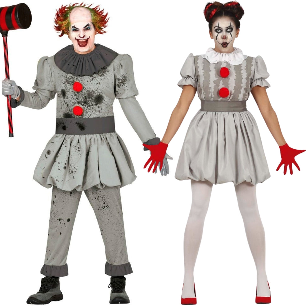 Disfraces en pareja de Payasos Killer