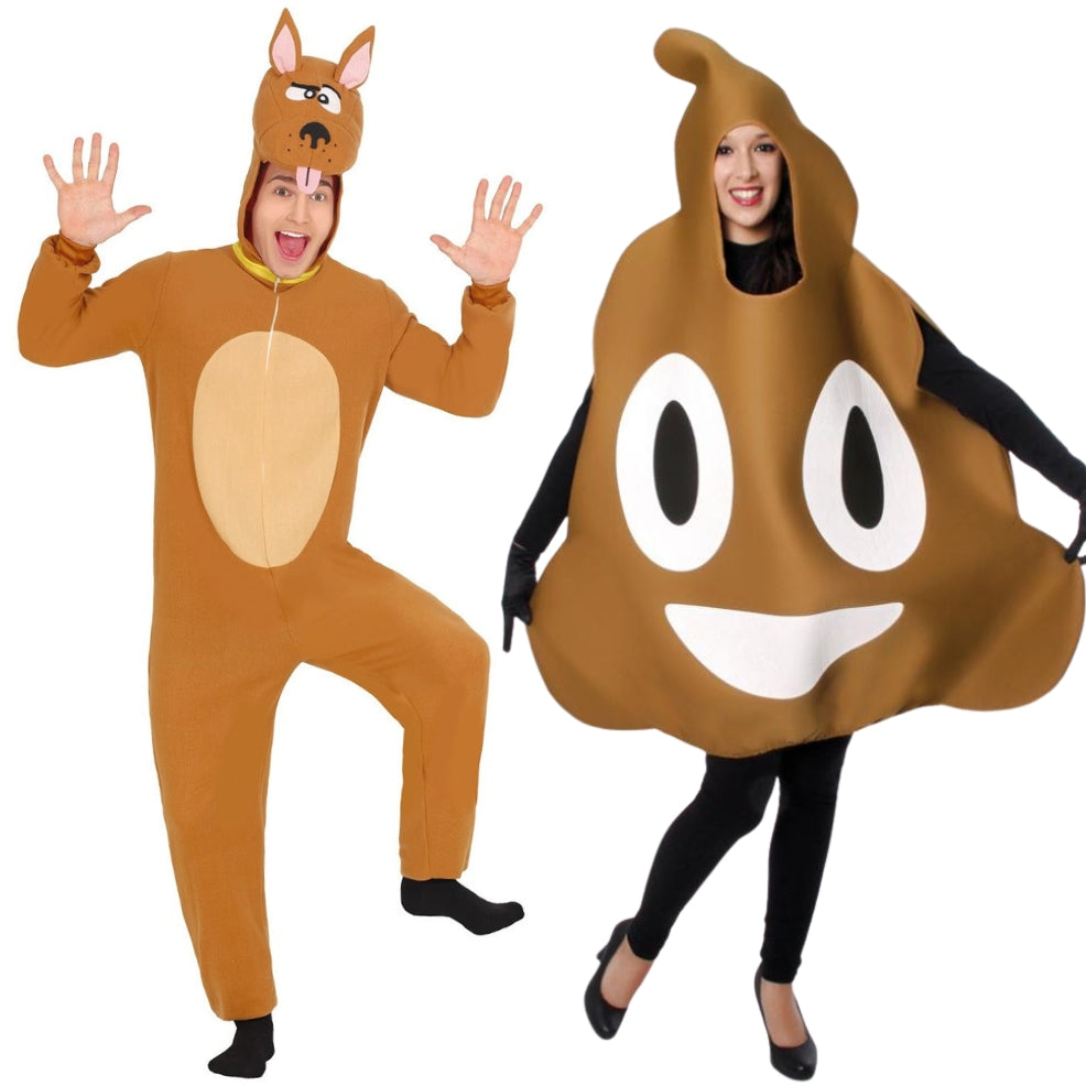 Disfraces en pareja de Perro y Caca