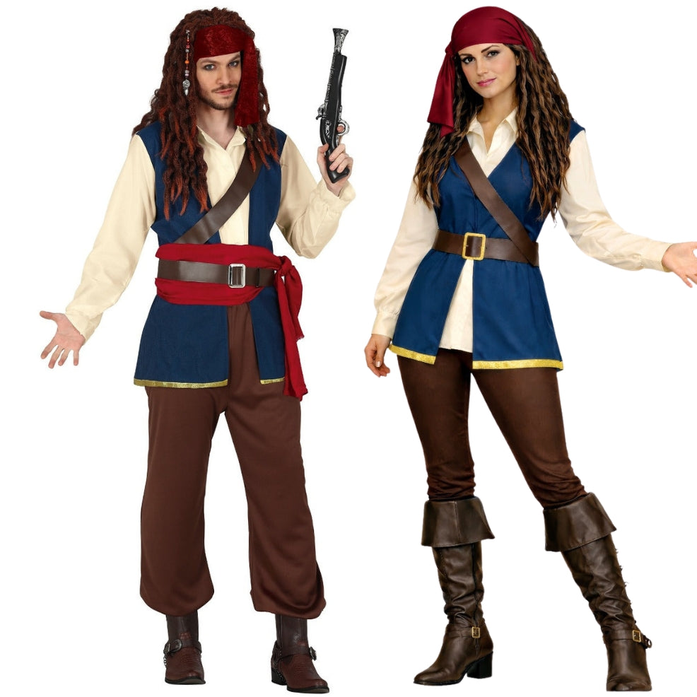Disfraces en pareja de Piratas Sparrow