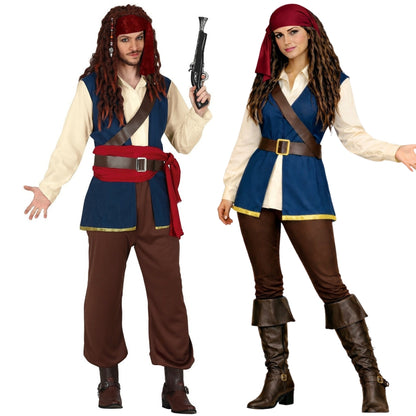 Disfraces en pareja de Piratas Sparrow