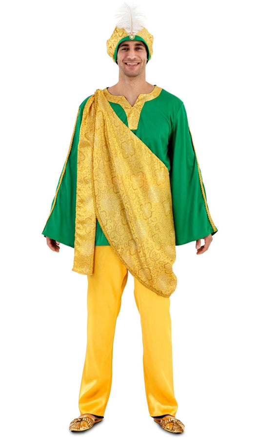 Disfraces en pareja Rey Mago Baltasar y Paje Lux