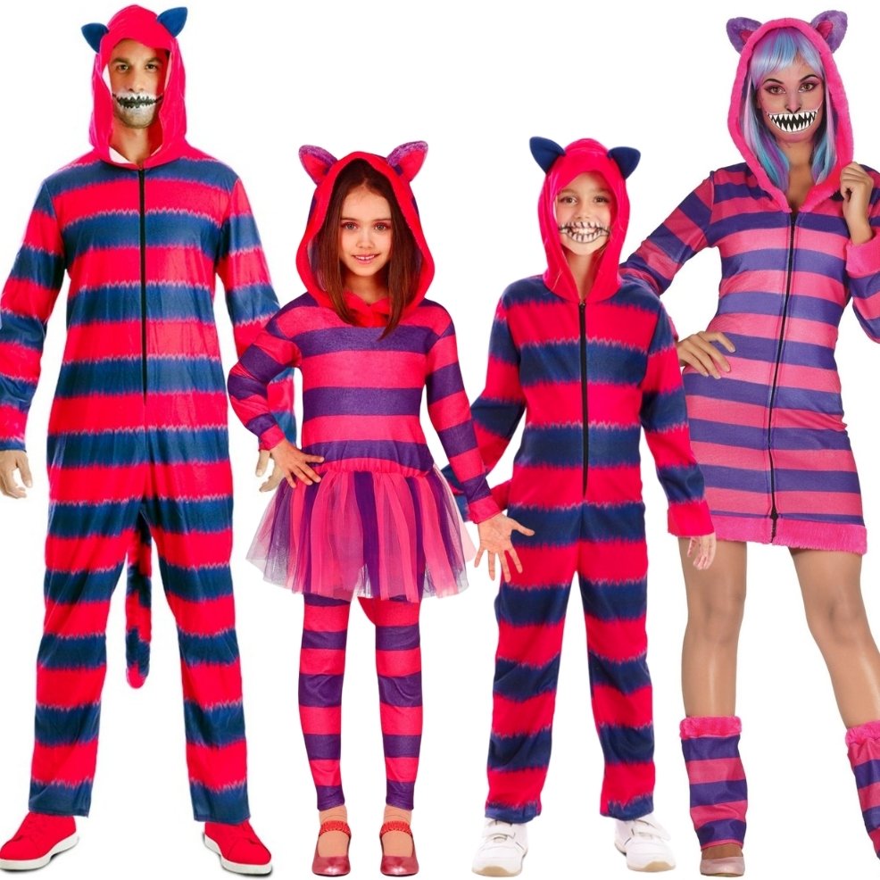 Disfraces en grupo de Gato Cheshire