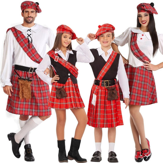Disfraces en grupo de Escoceses