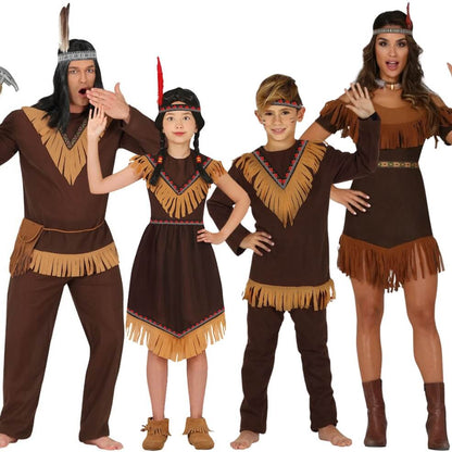 Disfraces en grupo de Indios Hopi