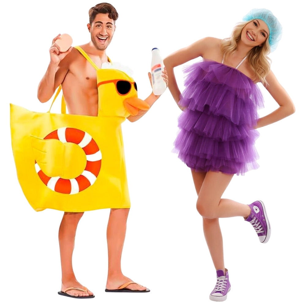 Disfraces en pareja de Esponja y Patito