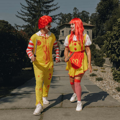 Disfraz pareja payasos Mc Donald