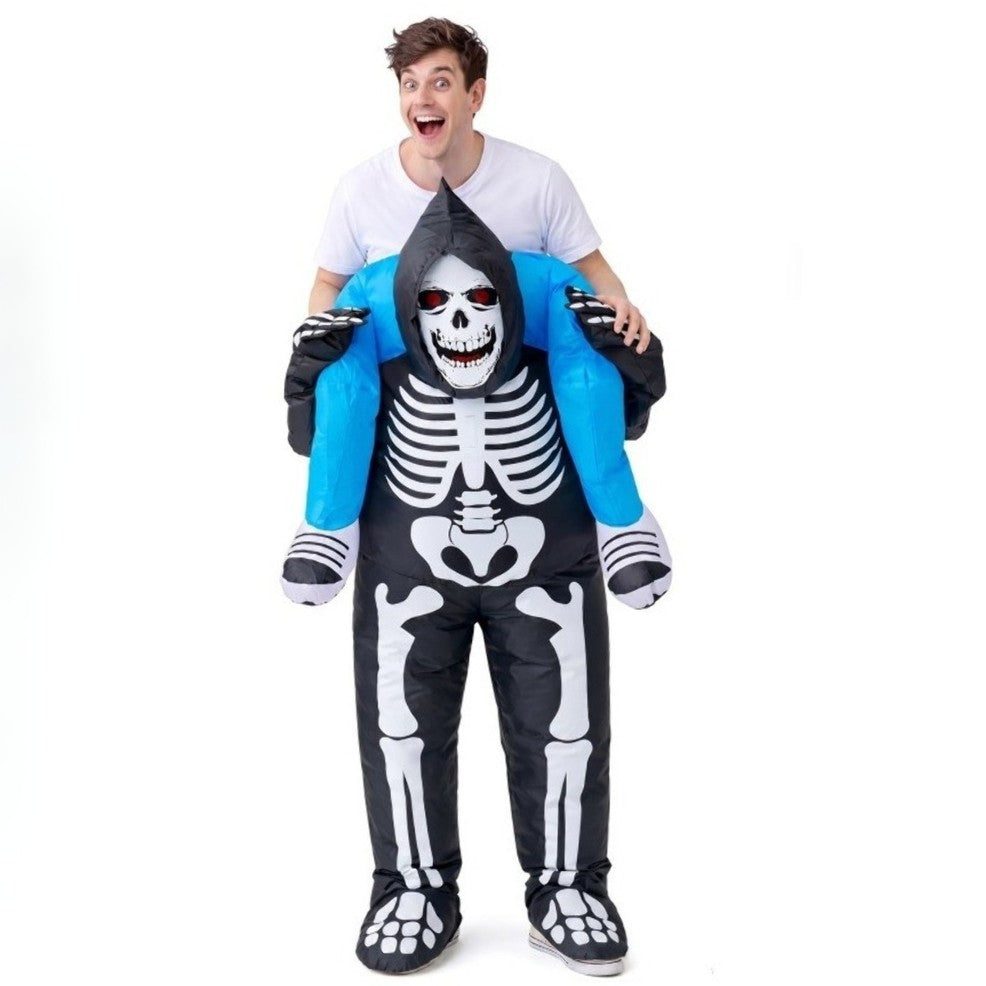 Disfraz a Hombros de Esqueleto Hinchable para adulto