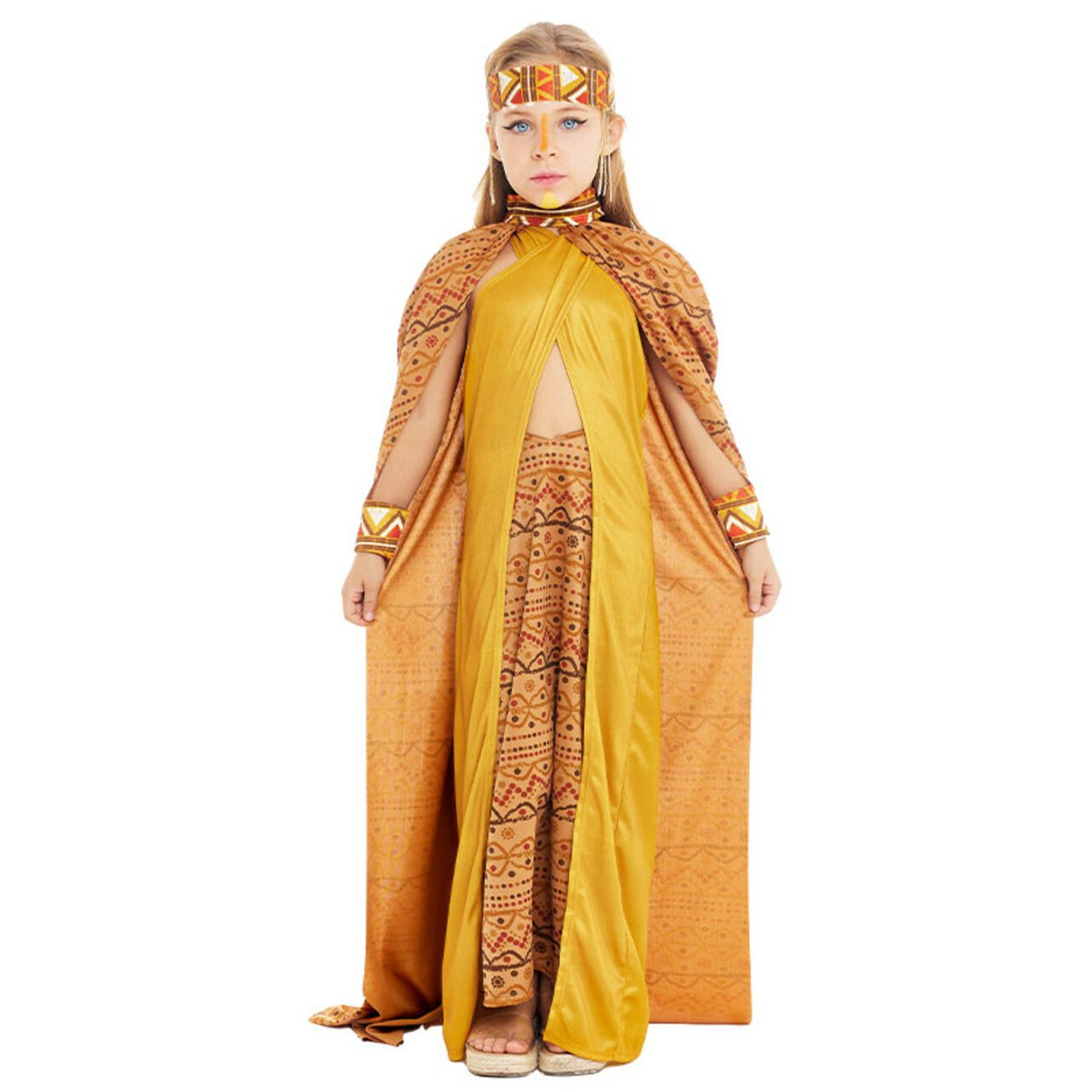 Disfraz de Africana Tribal para niña