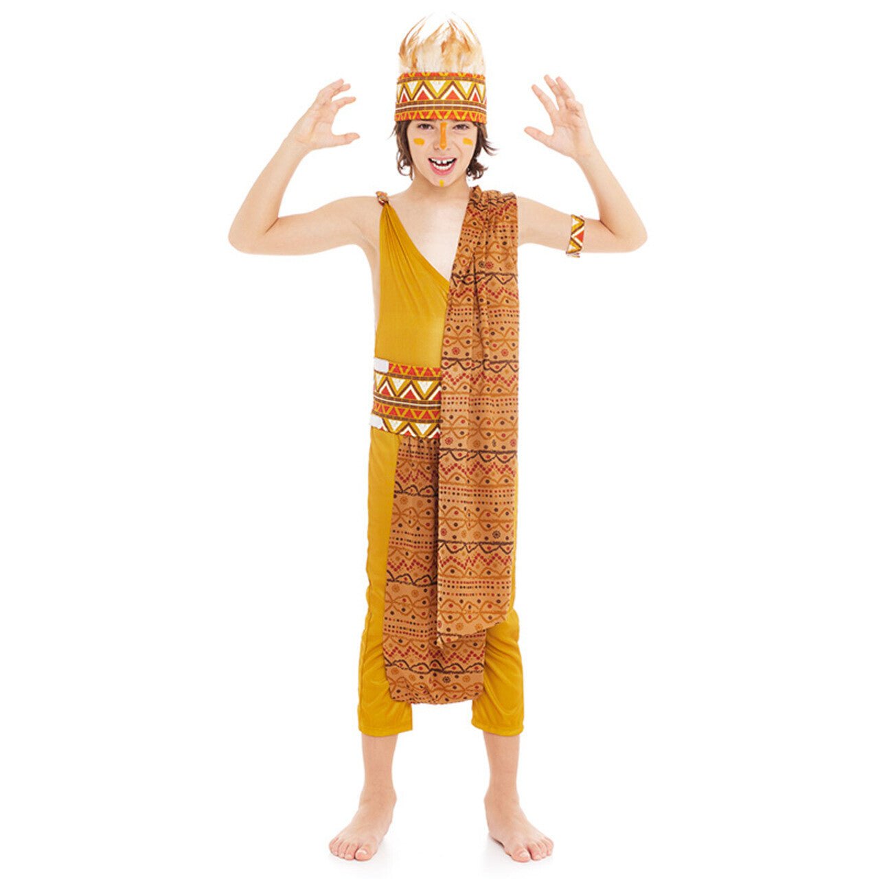 Disfraz de Africano Tribal para niño